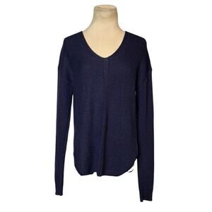 Wilfred Free blue wool v neck long sleeves sweater size Small
